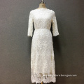 Women's cotton white embroidery long dress